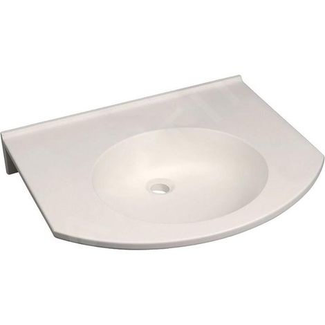 GE Publica WT, design rond 60x55cm, sans poignée, sans poignée de porte, blanc (1/3)