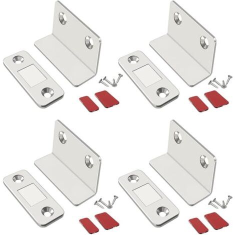 BUNTHAUS 4pcs aimant porte d'armoire aimant porte d'armoire velcro magnétique mince (1/5)