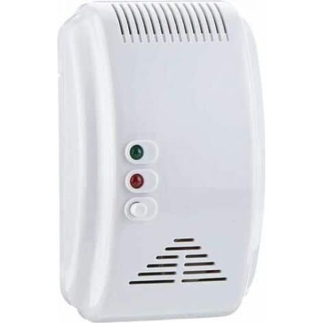 Detecteur De Gaz Naturel Et Asphyxiant DET-GN101 - Alarme 85 Db - Pour Compartiment Passager Véhicule - Installation Murale - Blanc - Unité (1/5)