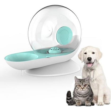 Fontaine à eau automatique, chats et chiens, 2,8 l, gravité,, filtre, abreuvoir, station d'alimentation automatique, volume élevé (1/5)