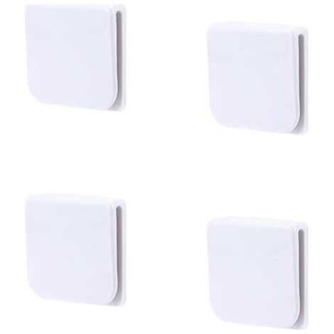 Clips de Rideau de Douche, 4 Pcs Clips de Douche Auto- adhésifs, Clips de Protection pour Douche, Clips de Protection Anti-éclaboussures, pour Tenir Le Rideau de Douche et Le Ridea (1/4)