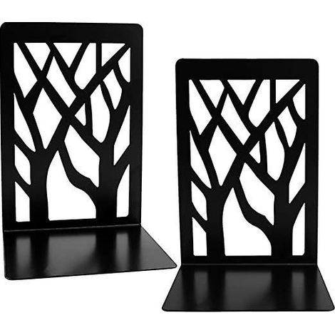le Serre-livre De La Bibliothque Shuying Est Dcor D'un Bureau En Mtal Lourd Noir Et D'un Design Unique De L'arbre. La Bibliothque Prend En Charge (1/5)