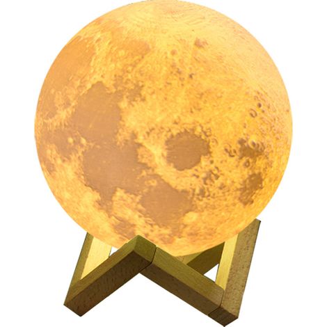 Veilleuse 3D avec télécommande, lampe lune, lampe de chevet, lampe lune créative pour une ambiance apaisante. (1/5)
