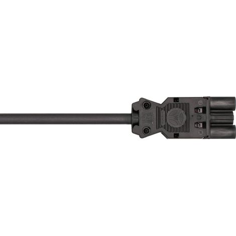 Wieland Kabel GST18 3-poliger Stecker mit 1m Kabel Schwarz