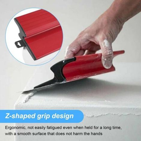 Ensemble outils revêtement/mastic - 1 ensemble, couteau 25cm réversible, grattoir nivellement - Convient pour mastic, bé Étiquette (1/5)
