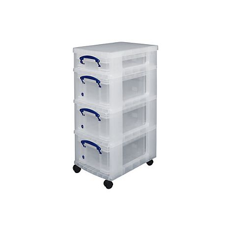 Torre rodante completa con 4 cajas (1 x 4 l y 3 x 9 l) L x A