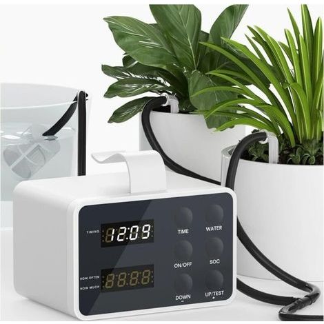 Automatisches Bewässerungssystem – Tropfbewässerung für Zimmerpflanzen, Garten und Gewächshaus, Rückflussverhinderer-Schlauch (1/5)