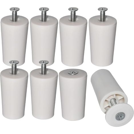 8 x Roller Shutter Stoppers 40 mm White, Window Slat Protection, Roller Stops with Screws and Washer (40 mm, Piece, 8) (1/5)
