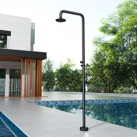IMEX - ducha piscina exterior acero s.316 negro