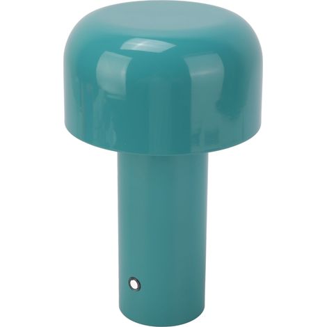 Lampe de bureau USB champignon moderne, bleue, rechargeable, petite veilleuse pour bar, restaurant, chambre