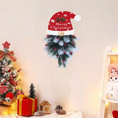 Guirlande De Noël En Branches - Décor Extérieur Et Intérieur Pour Porte, Mur, Balcon, Cour - 60 cm - 1 Pièce (1/5)