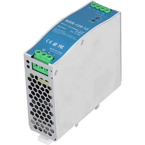 Alimentation Rail DIN 120W 12V 10A, Bloc d'alimentation industrielle modulaire AC100-240V (1/5)