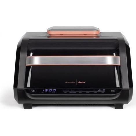 Friggitrice senza olio e grill - LIVOO - Livoo x Marmiton - DOC305 - 6 L - 1500-1700 W - 2 in 1 - 8 programmi - 4 impostazioni di cottura (1/5)