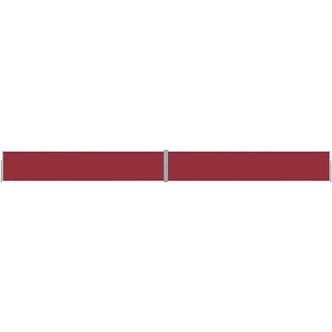 Auvent Marquise latéral rétractable de patio, Store Banne pour Jardin Balcon Terrasse, 140x1200 cm Rouge OIB5576E (1/5)