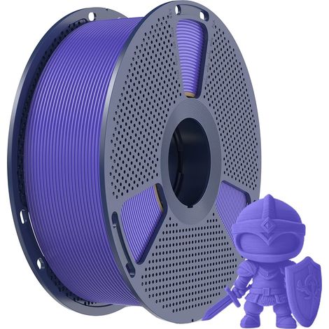 Filamento per stampante 3D, alta trasparenza, rotolo da 1 kg, viola lavanda (1/2)