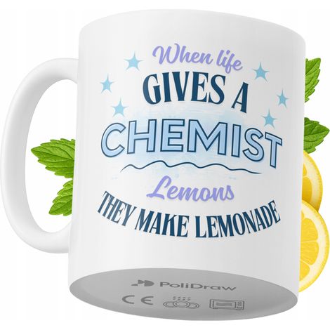 Lustige Kaffeetasse für Chemiker mit witzigem Textdesign – ideal für Geburtstage, Namenstage, Feiertage und besondere Anlässe. Hochwertige Tasse für Zuhause, Büro und Arbeit. Farbe: Weiß, 330 ml.
