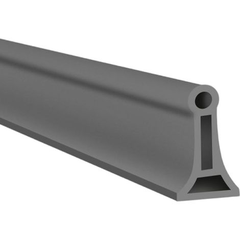 Bande de seuil de porte de douche autocollante, étanche, grise, 2 m × 4 cm × 3 cm, découpable (1/5)