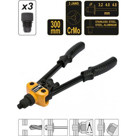 Vorel 70201 2-Hand-Nietzange 300 mm 3,2–4,8 mm (1/5)