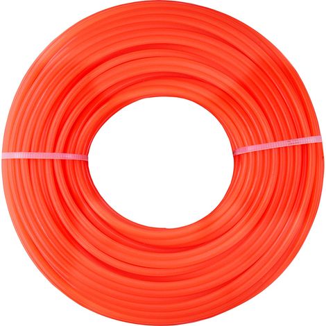 Dario Tools CMB322425 - Filo nylon per trimmer, 2,4 mm, 25 m, colore rosso (1/3)