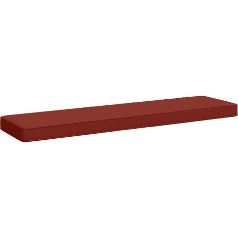 vidaXL Cuscino per Panchina a 1 Pezzo VUGHT 100% Poliestere Rosso