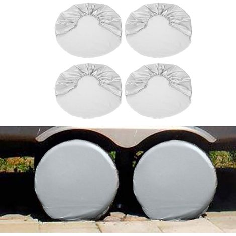 4 x Car Tyre Covers, Tyre Covers for Trailer, Camper, Car, Truck for 27-29 Inch Tyre Diameter for Car, Jeep RV, Motorcycle, SUV, Truck Trailer (1/5)