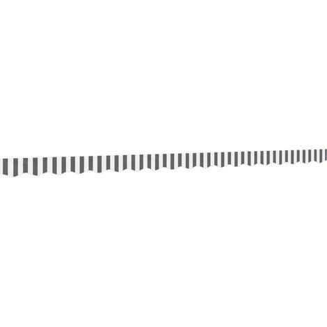 Replacement Fabric for Awning Valance Anthracite and White Stripe 4.5 m vidaXL