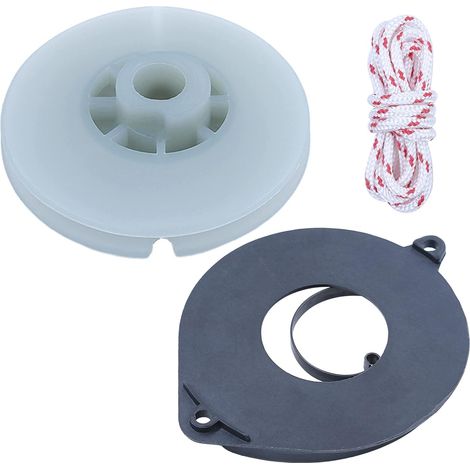 Kit de poulie et ressort de lanceur pour Husqvarna 340 345 346 350 351 353 pour tronçonneuse, ressort de rappel, poulie du lanceur, corde du lanceur (1/5)