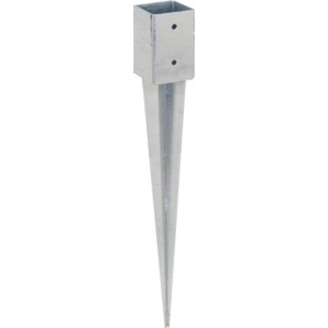 PIASTRA 797 SUPPORTO PILASTRO ZINC FUOCO 71X71X750MM
