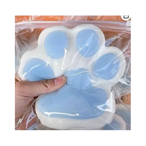 Weiches Katzenpfoten-Spielzeug – 1 Stück – Weiches TPR – Taktiler Stressabbau – Für Erwachsene und Kinder – Blau (1/5)