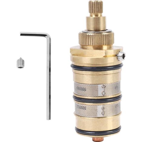 Cartouche thermostatique et poignée en laiton pour mitigeur, mitigeur de douche, douche