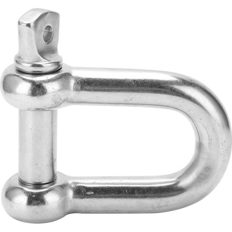 Manille en D M25 en acier inoxydable 304 pour équipement nautique et camping, résistante à la corrosion (1/5)