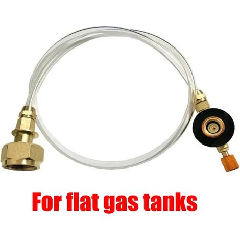 Adaptateur de recharge de propane pour réchaud de camping, adaptateur pour bouteille de gaz plate, équipement de cuisine pour la randonnée et le camping, réchauds de cuisine portables (1/4)