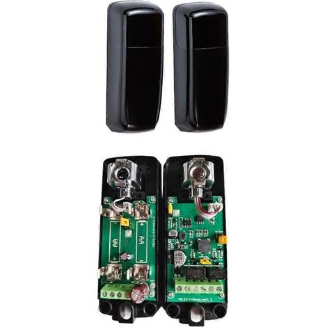 Ouvre-porte électrique automatique infrarouge de sécurité anti-pincement AC/DC 12-24V, longueur 20 m, angle réglable pour entrée de cour (1/4)