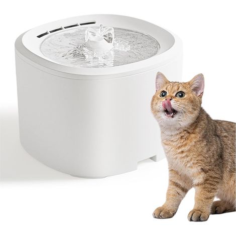 3-Liter-Katzenbrunnen: Extrem leiser, sicherer Trinkbrunnen für Katzen mit Filterschwamm, Haustierbrunnen, 3 einstellbare Wasserstufen, USB-Anschluss