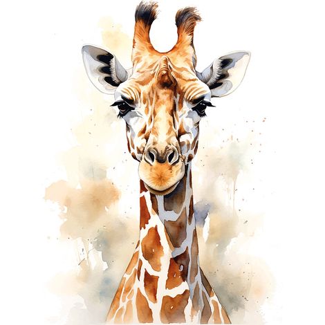 Papier peint panoramique Enfants - Girafe - 130 cm x 84 cm (1/2)