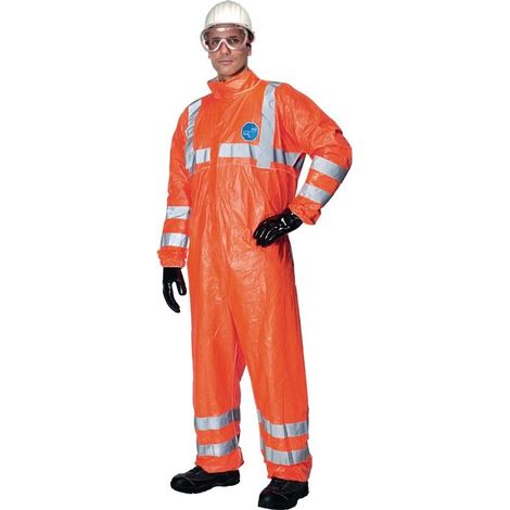 Vêtement de protection chimique Tyvek® 500 HV taille XXL orange catégorie EPI III (1/4)