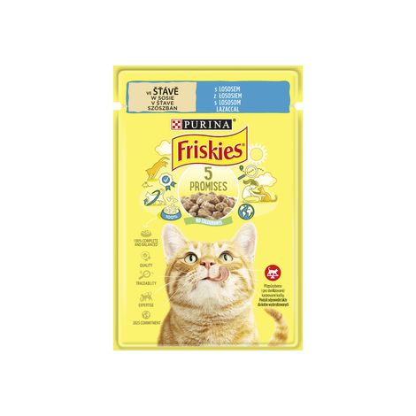Alimento para gatos Friskies sabor salmón 85 g