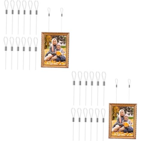 Lot de 24 ficelles en nylon pour suspendre cadres photo (1/5)