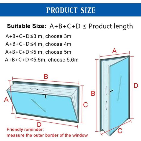 Kit Calfeutrage Climatiseur Mobile Porte Fenetre 300-560cm, pour Climatiseurs, Sèche-linge et Déshumidificateurs Tuyau évacuation Calfeutrage Fermeture éclair, Facile a Installer (5m) (1/4)