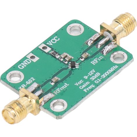 Breitband-HF-Verstärkermodul 0,1–3000 MHz, 32 dB, hohe Verstärkung, geringer Stromverbrauch, Mikrowellen-Amateurfunk, 9–12 V (1/5)