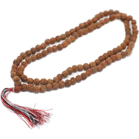108 Rudraksha Mala - Naturel- Vendu par 1 (1/4)