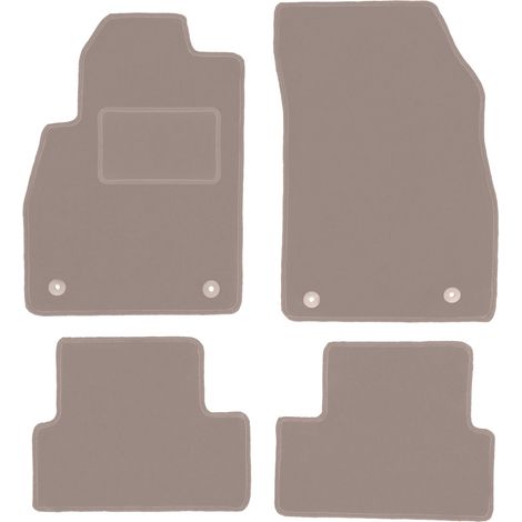 Beige Veloursmatten für: Opel Astra J Fließheck, Limousine, Kombi, Sports Tourer (2009-2015)