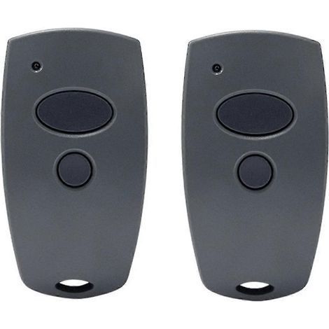 Lot de 2 émetteurs manuels 868,3 MHz pour porte de garage compatibles avec les modèles Marantec D302-868, D304-868, D384-868, D321-868 et D32 megacycle. (1/5)