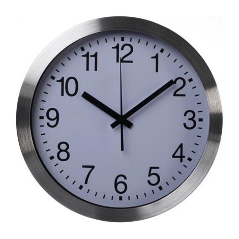 Horloge murale en aluminium - e, 30, cm