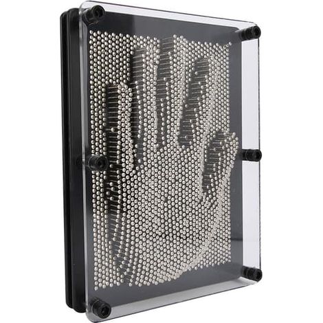 BelleRise - Pin's 3D en métal en forme de main, jouet décoratif avec empreinte de main, cadeau pour la maison ou le bureau. (1/5)