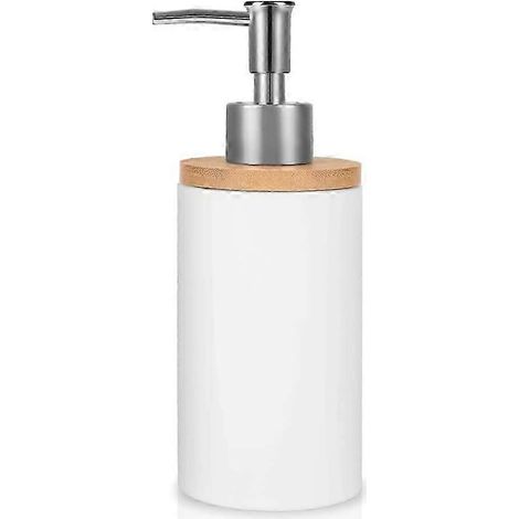 Distributeur de savon en céramique rechargeable pour lotion liquide, idéal pour comptoirs de cuisine ou de salle de bain (1/5)
