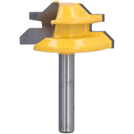 45° 1/4 Inch Router Bit, Alloy Blade for Wood Cutting and Carpentry Projects, 1-1/2 Inch (1/5)