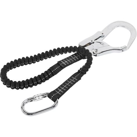 Elastisches Auffangseil mit Stahlhaken für Arbeiten in der Höhe und Sicherheitsgurt