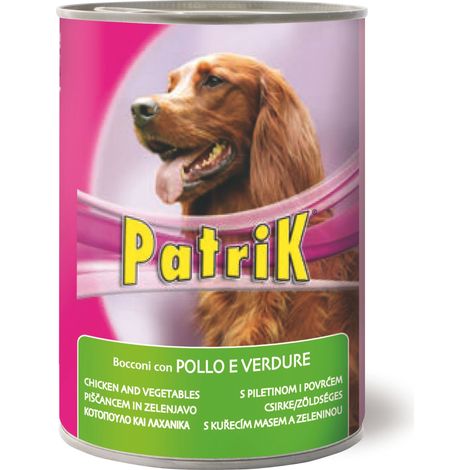 Bocconi per Cani ''Patrik'' Gusto Pollo e Verdure Gr. 405 24 Pezzi Morando