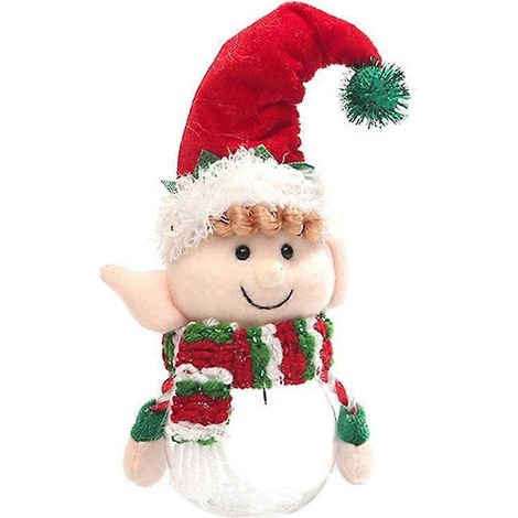 boîte à bonbons cadeau de Noël, sac Père Noël, boîte à bonbons-21X9.5X7CM-Red
